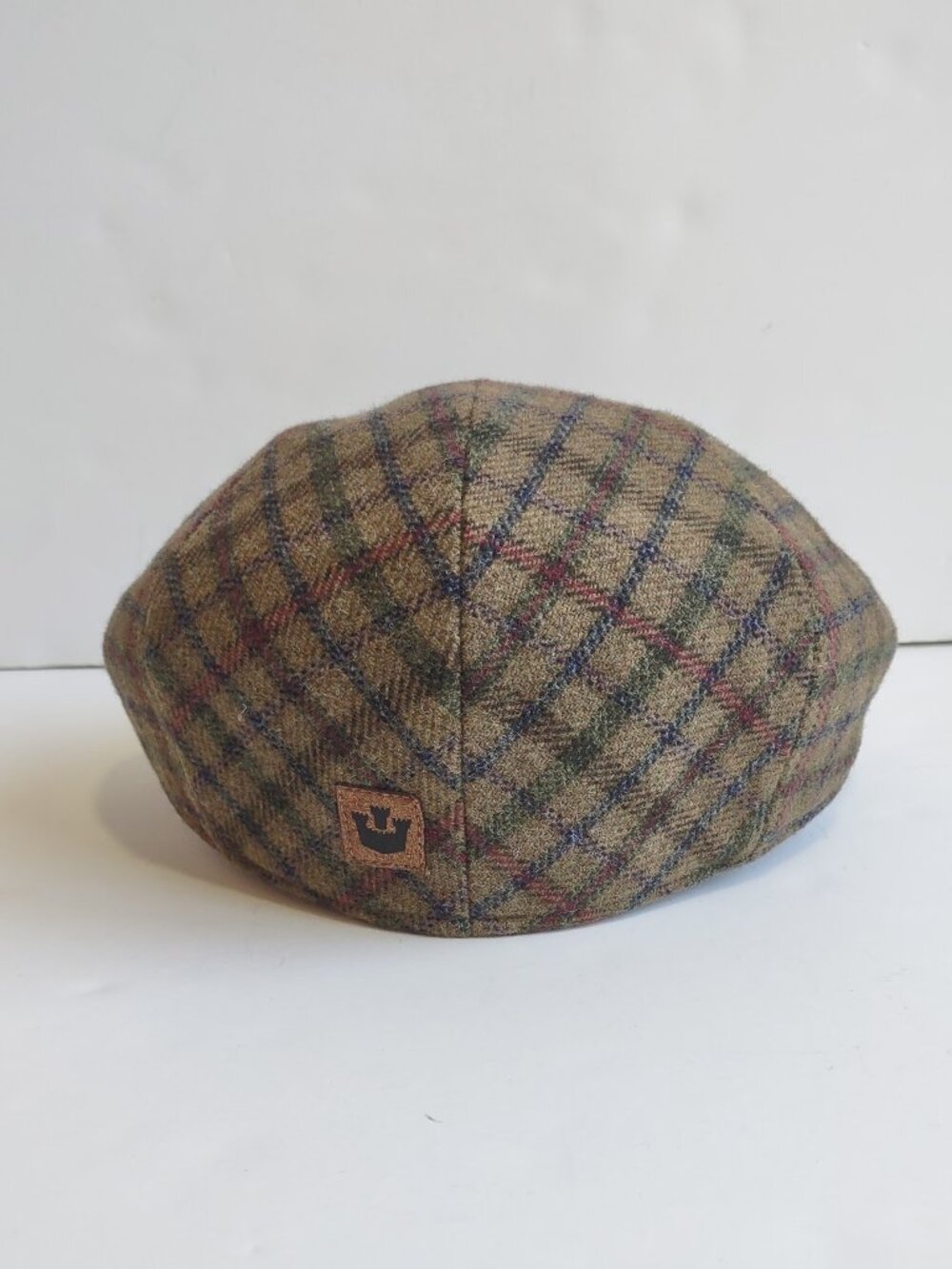 Goorin Bros Italy Glen Plaid Wool Newsboy Cap Alfonso D'Este Size 55  US 6 7/8 - Picture 5 of 14